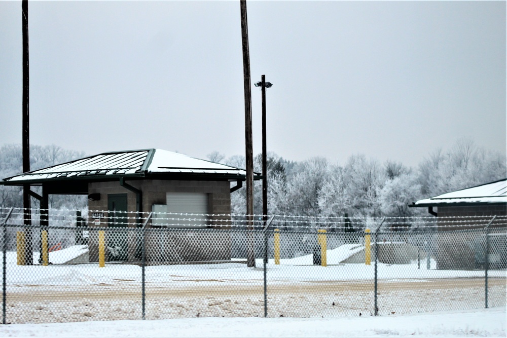 Wintry scenes at Fort McCoy in early January 2021