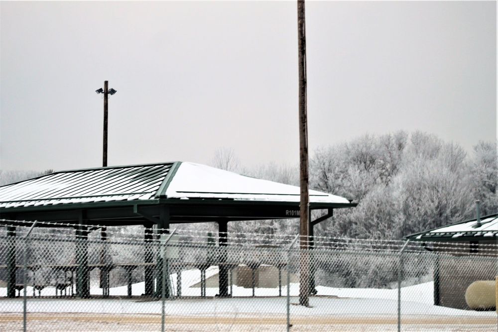Wintry scenes at Fort McCoy in early January 2021