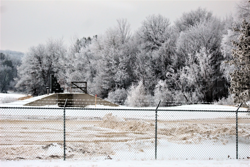 Wintry scenes at Fort McCoy in early January 2021