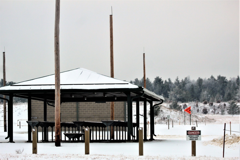 Wintry scenes at Fort McCoy in early January 2021