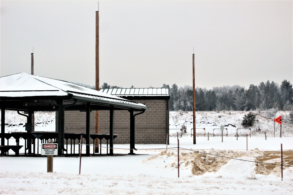 Wintry scenes at Fort McCoy in early January 2021