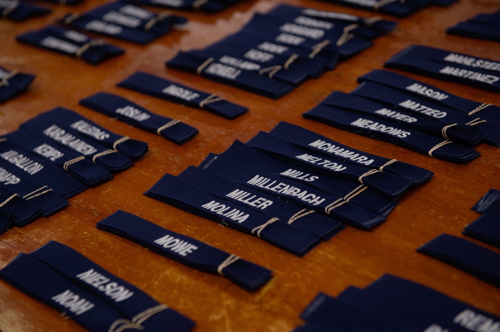 Recruits Receive Uniforms at Coast Guard Training Center Cape May, New Jersey