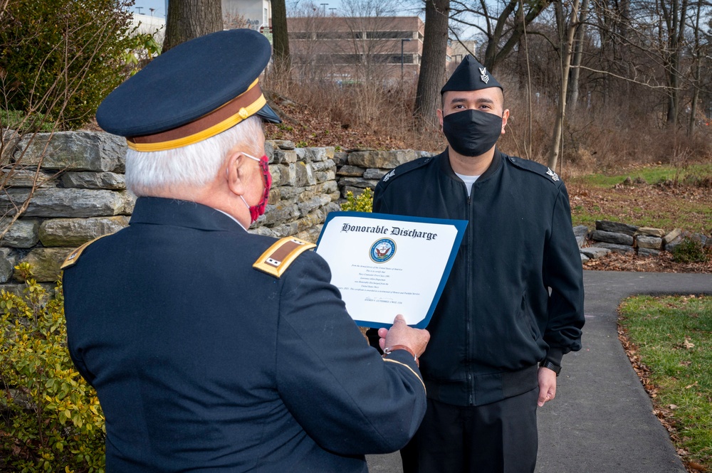 NC1 Deguzman reenlistment ceremony