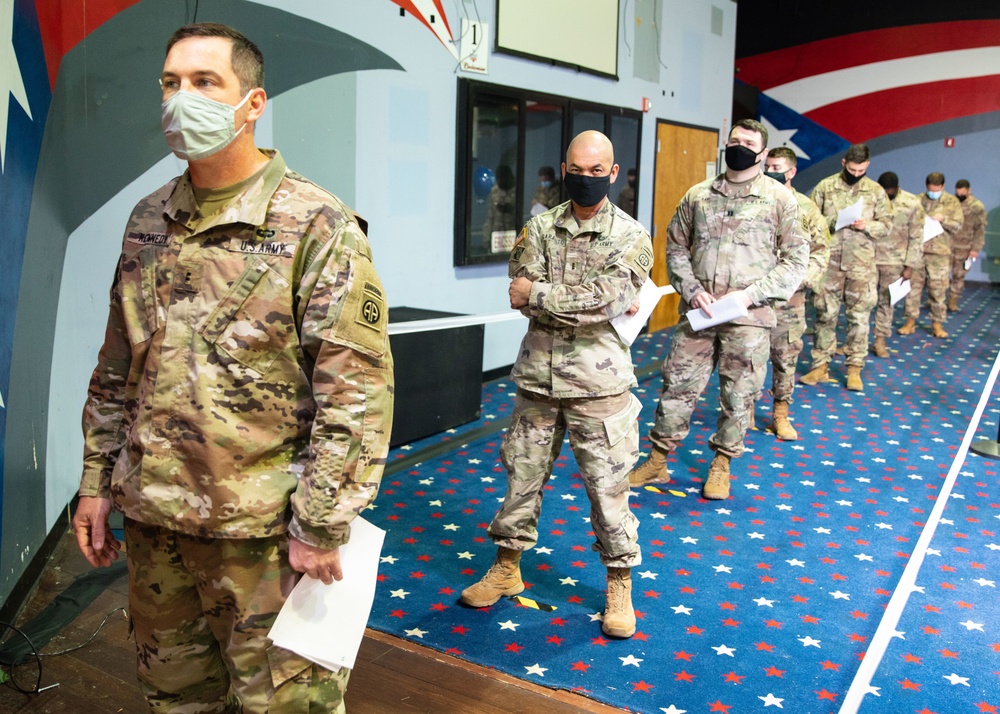 82nd Airborne Division Paratroopers receive COVID-19 vaccine