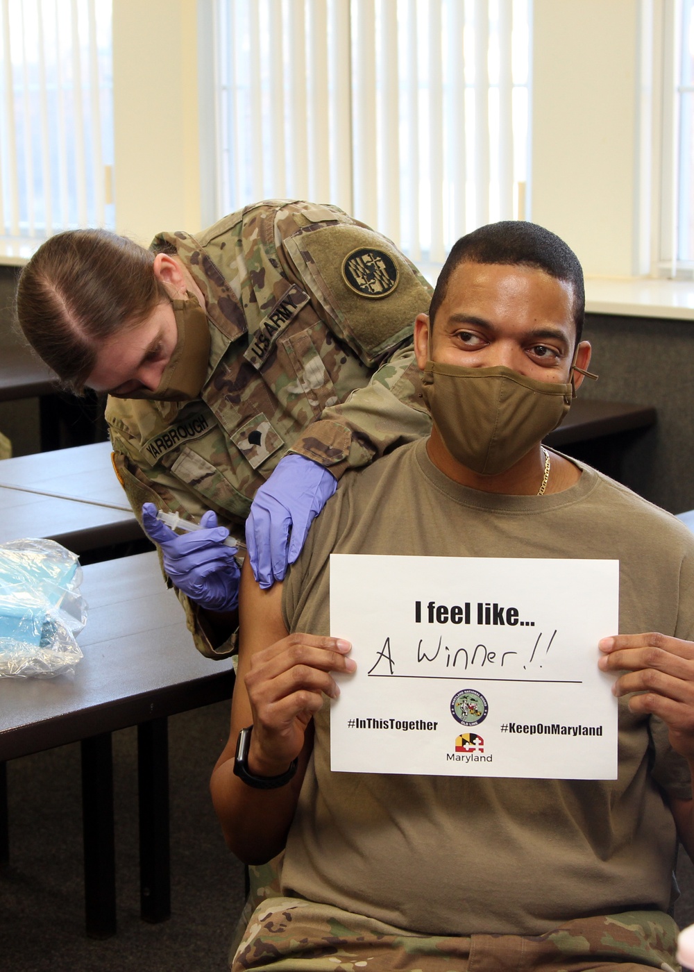 MDNG Medical Detachment Administers COVID-19 Vaccines