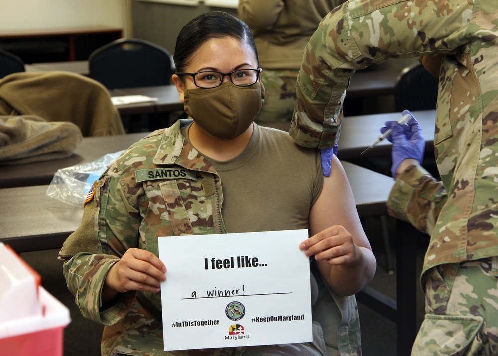 MDNG Medical Detachment Administers COVID-19 Vaccines