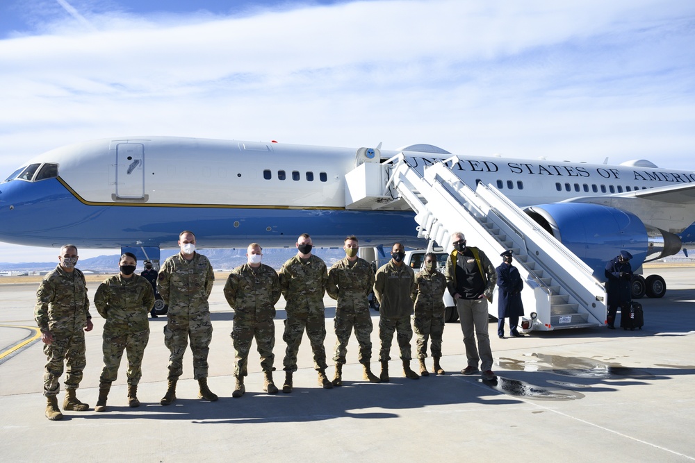 Acting Defense Secretary Miller, SEAC Greet Military Personnel