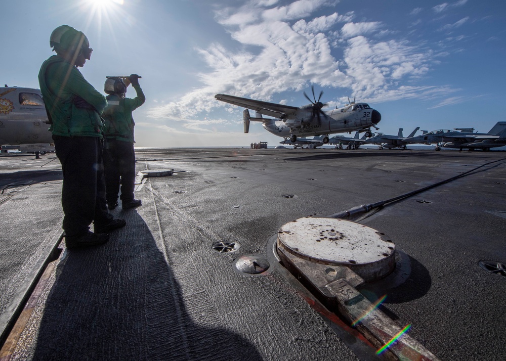 C-2 Greyhound Makes Arrested Landing