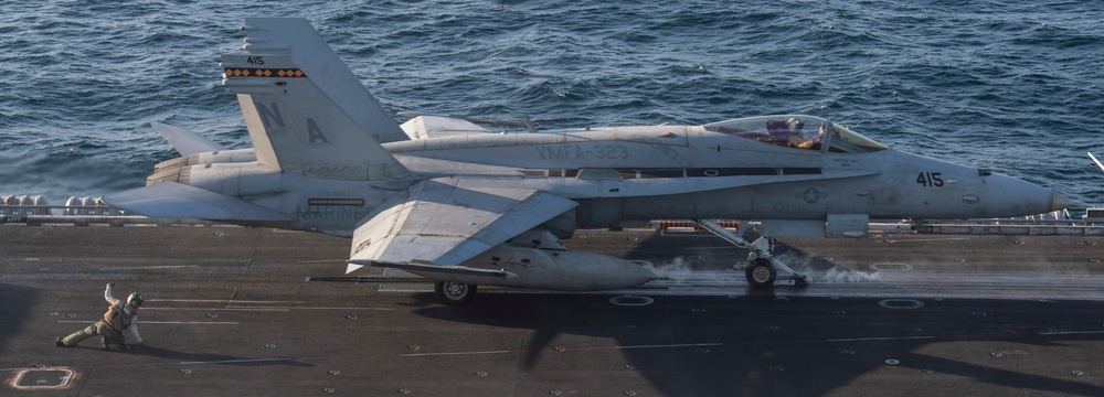 Aircraft Launches On Flight Deck