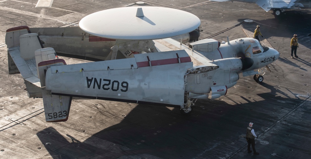 Aircraft Taxis Across Flight Deck