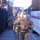 U.S. Soldiers with the New Jersey National Guard arrive for their guard shift near the Capitol building.