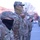 U.S. Soldiers with the New Jersey National Guard stand in formation before beginning their guard shift.