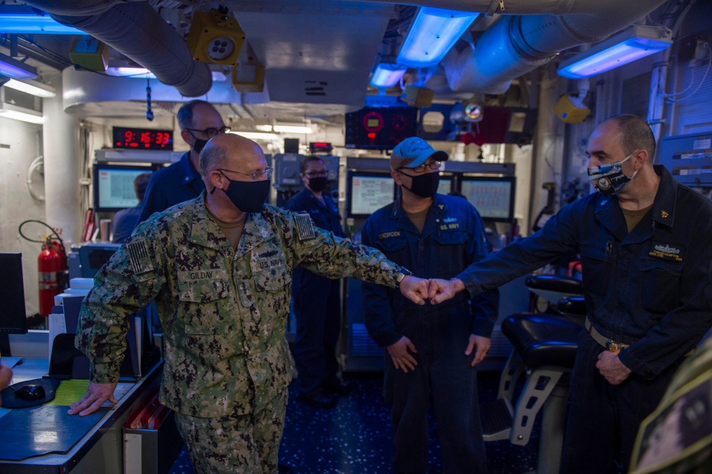 CNO and MCPON visit Bahrain, meet with Bahrain Senior Leadership, Sailors