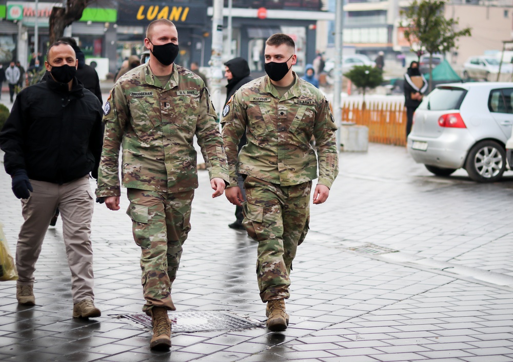 Iowa Soldiers conduct KFOR presence patrol
