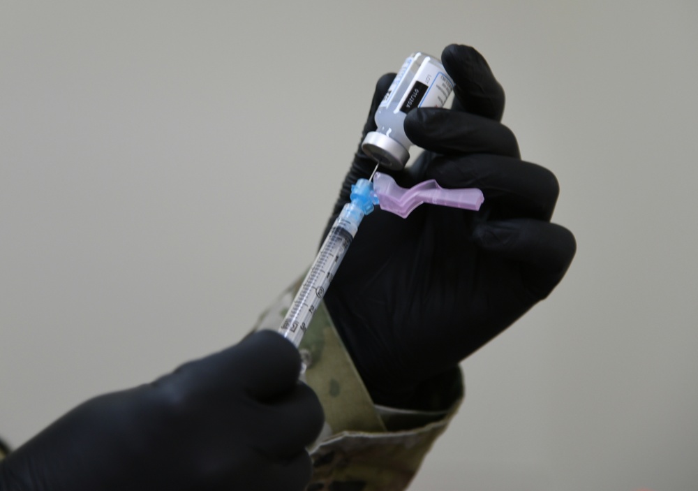 Michigan National Guard administers Covid-19 vaccine in Charlotte