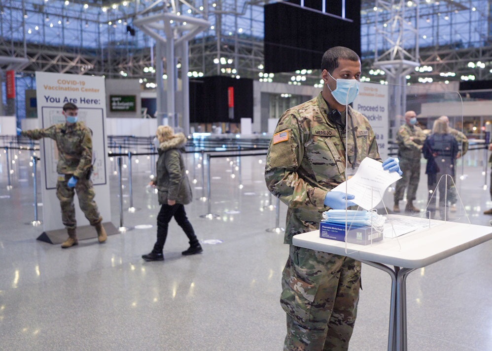 NY National Guard troops support state efforts to administer COVID-19 vaccines