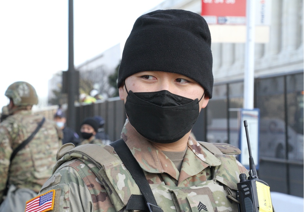 VNG Soldiers standing guard in Washington, D.C.