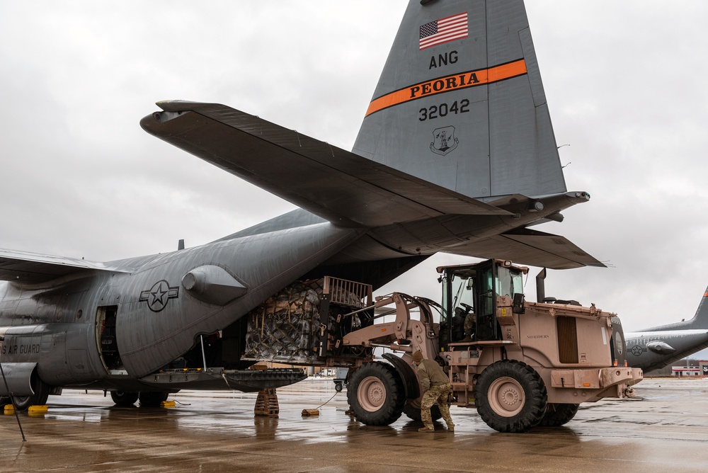 Illinois Army National Guard military police mobilize to Washington, D.C., for presidential inauguration support Jan. 15, 2021