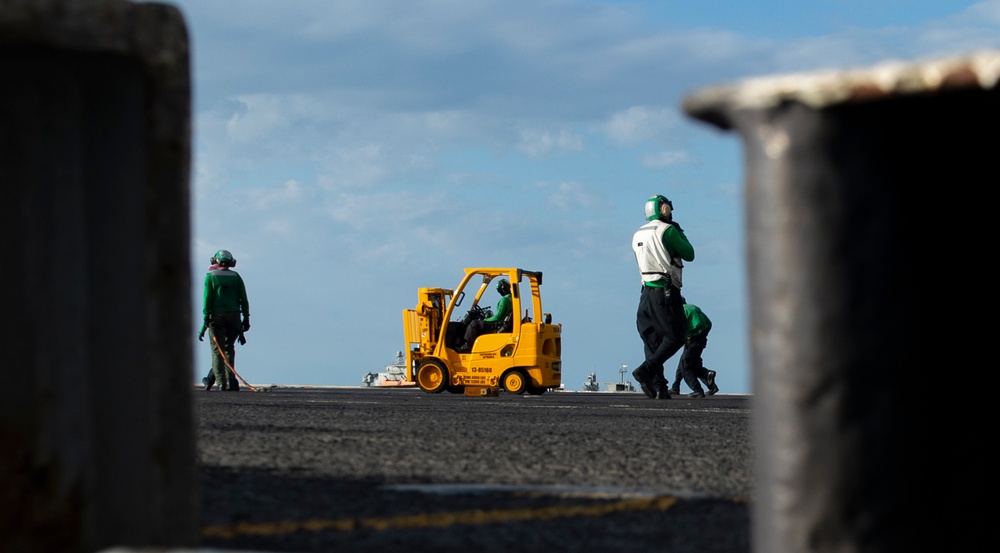 USS Nimitz Conducts Replenishment-At-Sea