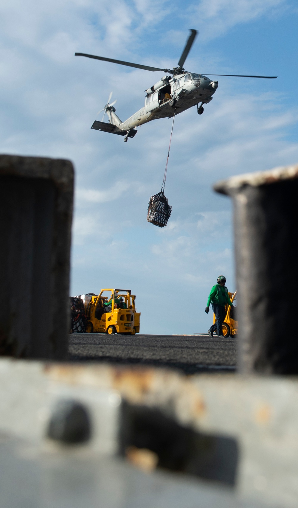 USS Nimitz Conducts Replenishment-At-Sea