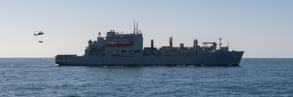 USS Nimitz Conducts Replenishment-At-Sea