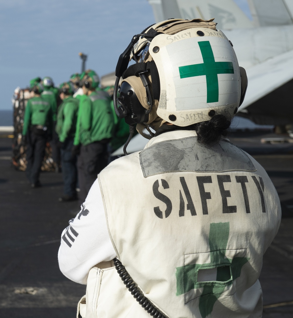 USS Nimitz Conducts Replenishment-At-Sea