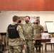 Brig. Gen. Maldonado talks with Lt. Col. Hunt with the New York National Guard.