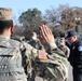Sgt. 1st Class Grizzard gets sworn in by the U.S. Capitol Police.