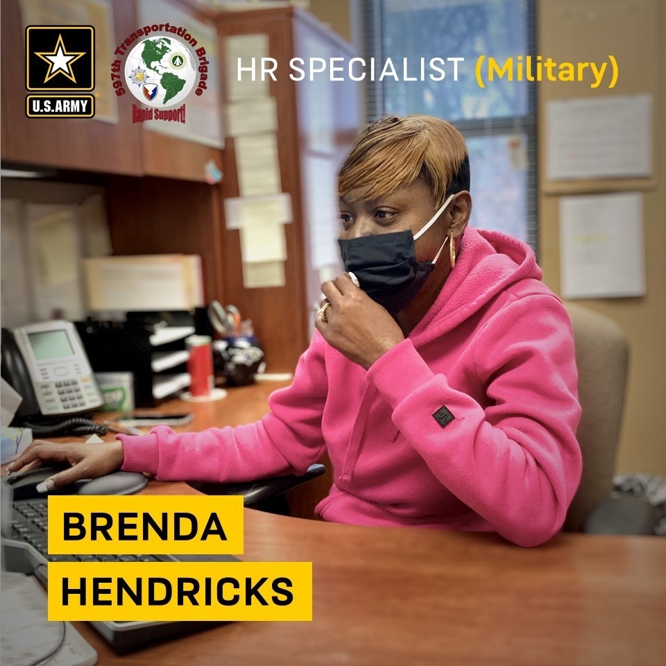 Retired senior NCO Brenda Hendricks is ‘still serving ‘ as Army civilian