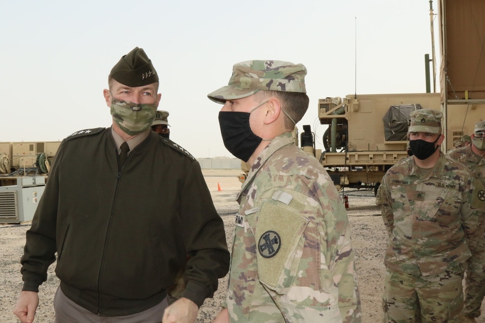 The Chief of Staff of the Army, General James C. McConville and Sergeant Major of the Army, Michael A. Grinston, visited the Engineers of Task Force Iron Castle.
