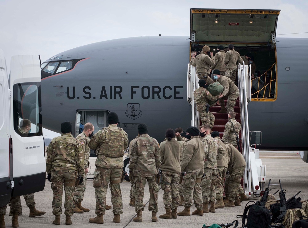 Tennessee National Guard arrives to support 59th Presidential Inauguration