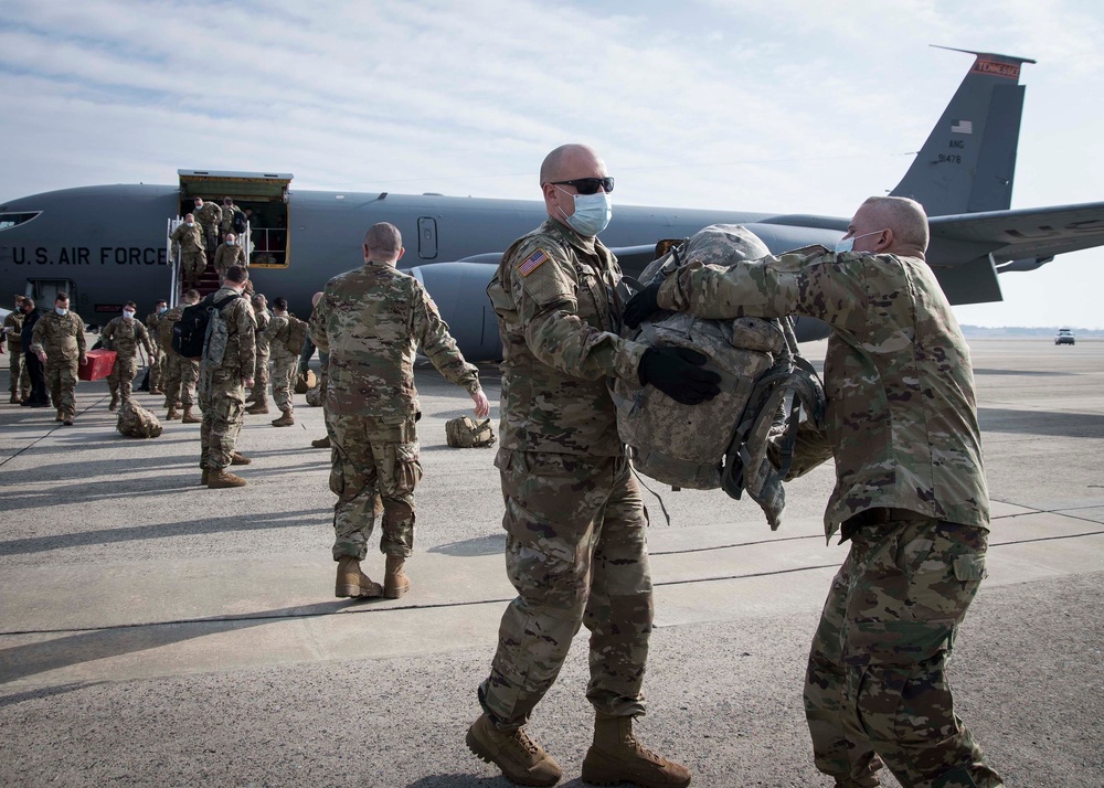 Tennessee National Guard arrives to support 59th Presidential Inauguration