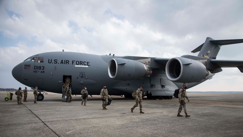 North Carolina National Guard arrives to support 59th Presidential Inauguration