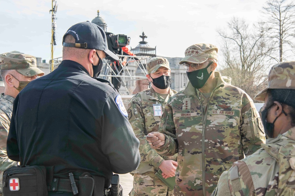 Air Force Chief of Staff visits Soldiers, Airmen in Washington, D.C.