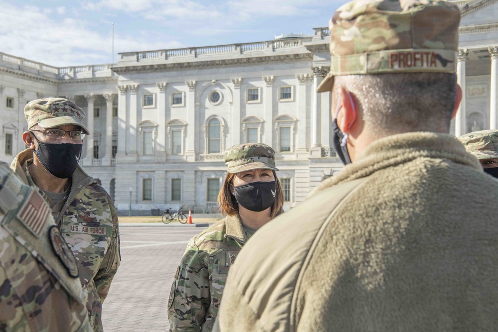 Air Force Chief of Staff visits Soldiers, Airmen in Washington, D.C.