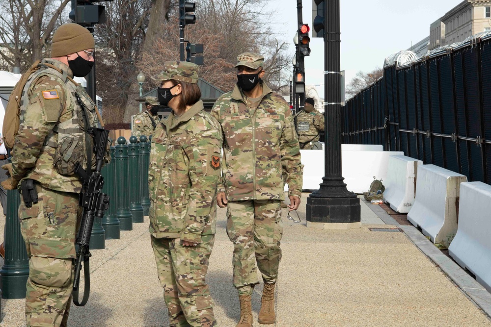 Air Force Chief of Staff visits Soldiers, Airmen in Washington, D.C.