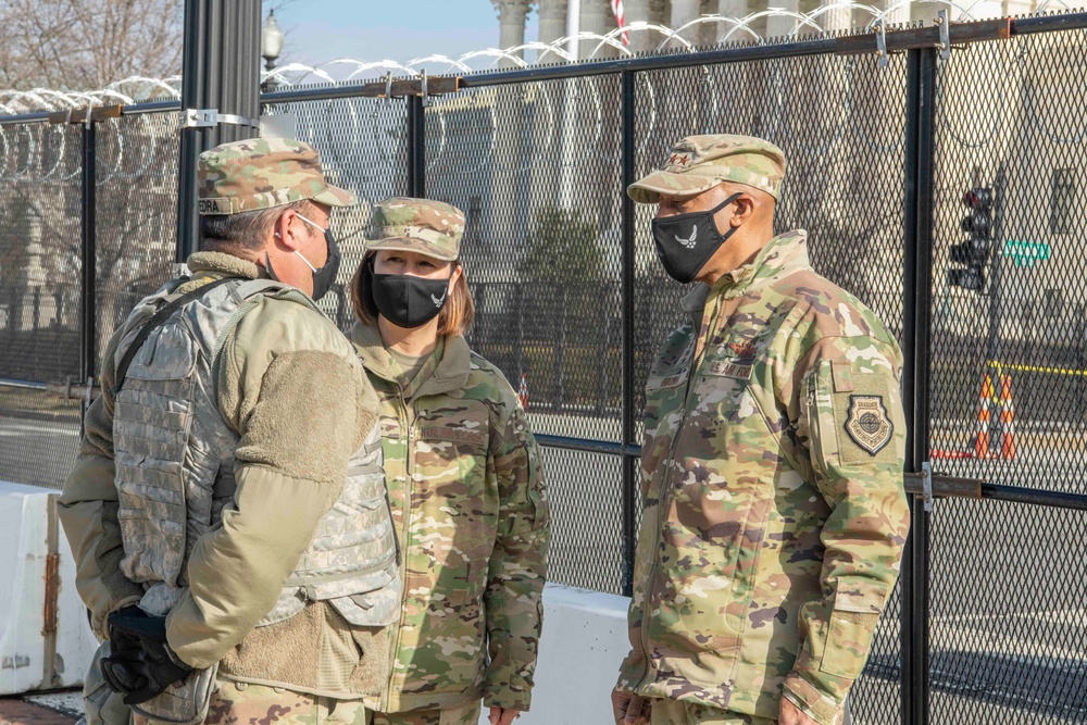 Air Force Chief of Staff visits Soldiers, Airmen in Washington, D.C.