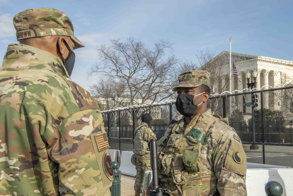 Air Force Chief of Staff visits Soldiers, Airmen in Washington, D.C.