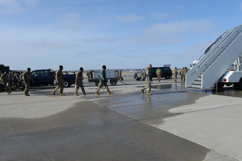 Nebraska National Guard provide support for the 59th Presidential Inauguration