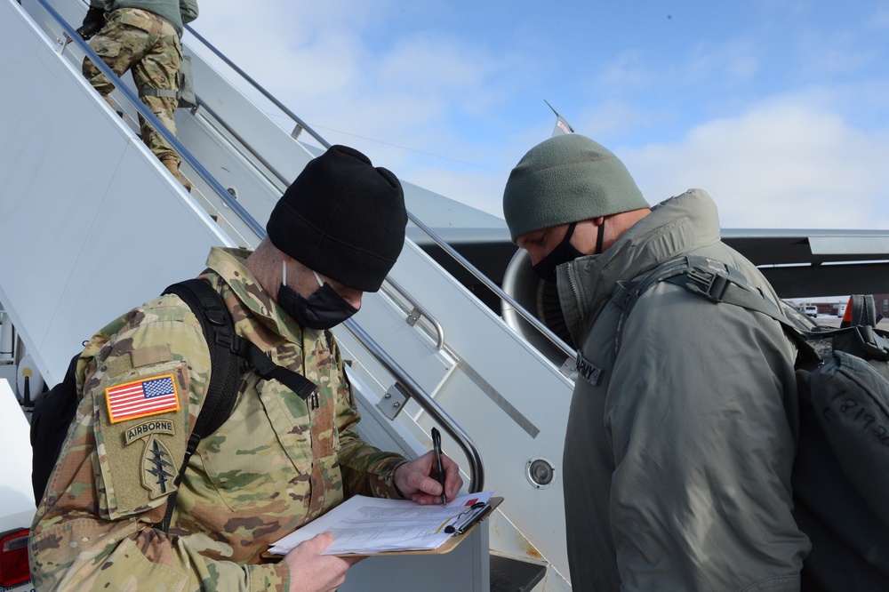 Nebraska National Guard provide support for the 59th Presidential Inauguration