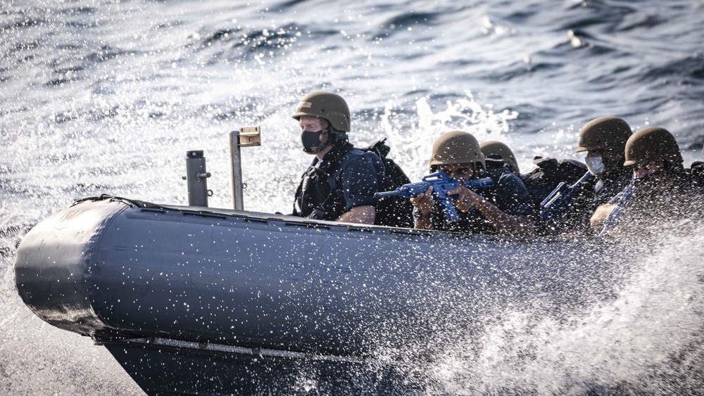 Sailors conduct VBSS Drill aboard John S. McCain