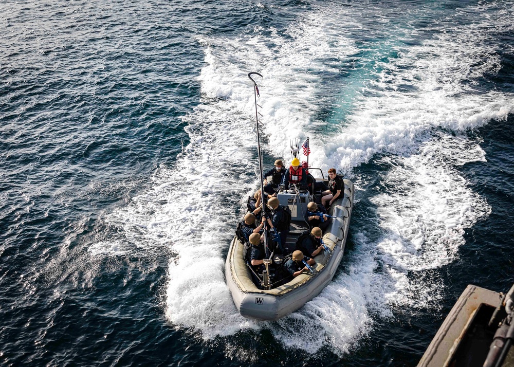 Sailors conduct VBSS Drill aboard John S. McCain
