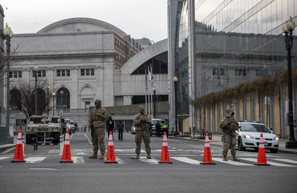 National Guard Provides Security in Washington D.C.