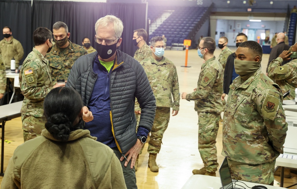 SECDEF Visits D.C. Armory