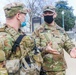 New York National Guard Command Sergeant Major David Piwowarski Speaks with Soldiers on Capitol Grounds