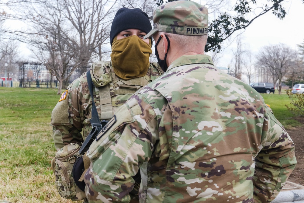 New York National Guard Command Sergeant Major David Piwowarski Visits Capitol Grounds