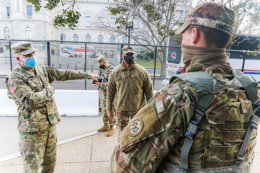 The Adjutant General Visits Capitol Grounds