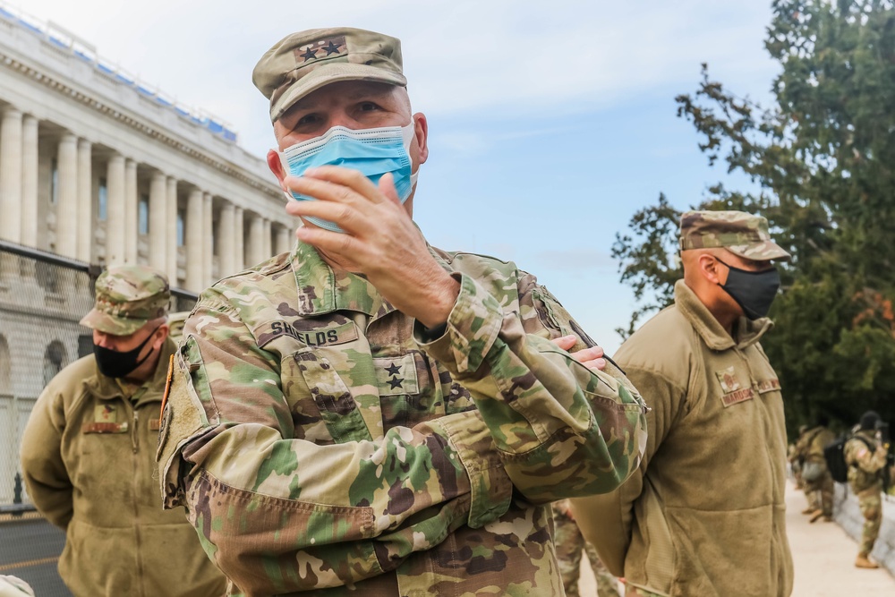 The Adjutant General Visits Capitol Grounds