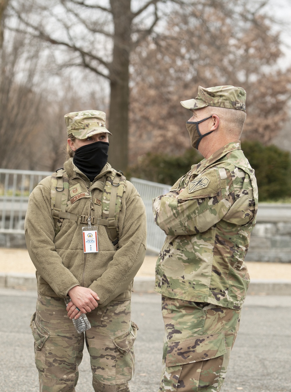 Va. Guard senior leaders visit troops in D.C.