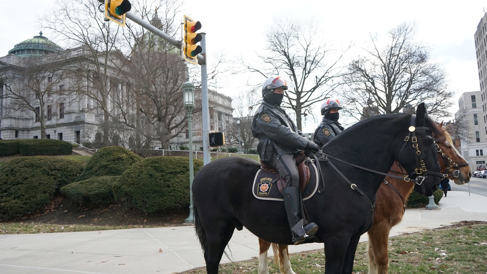 Pa. National Guard supports authorities in Harrisburg